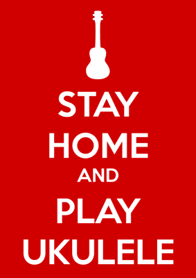 image ukulele stay home