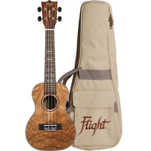 Flight DUC410 Concert Ukulele Quilted With Bag