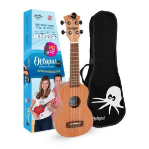 Octopus soprano ukulele Natural With Box